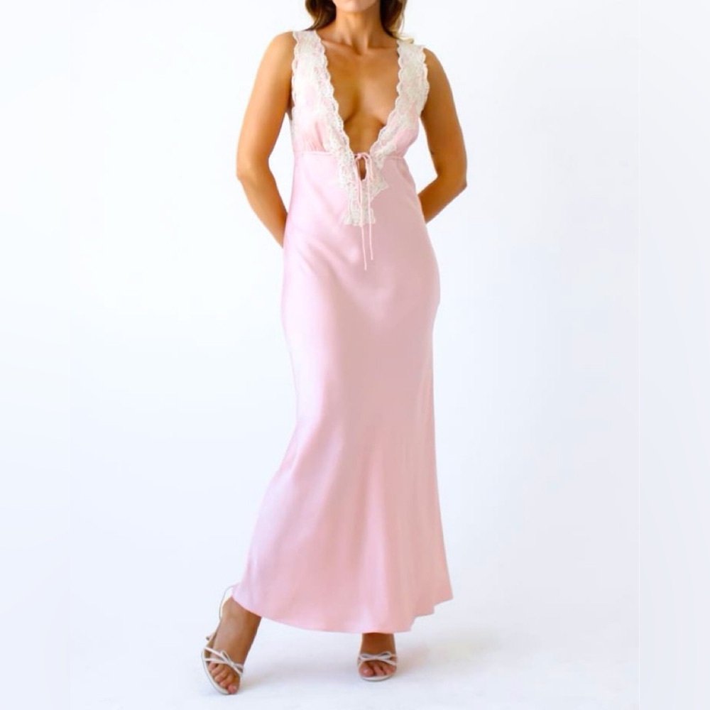 Venice Maxi Dress | Baby Pink - XS